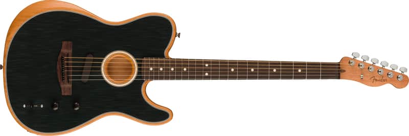 FENDER - Acoustasonic Player Telecaster  Rosewood Fingerboard  Brushed Black - 0972213239 image 1