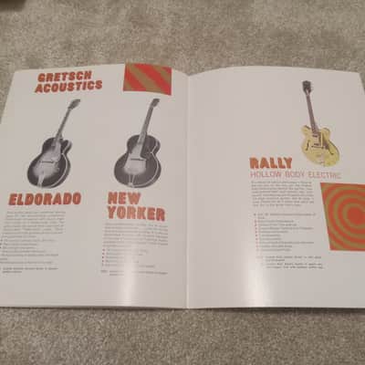 Vintage 1968 Gretsch Guitar, Bass, Amplifier Catalog! Rare, Original Case Candy, Paperwork! image 12