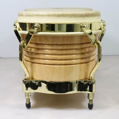 Latin Percussion Matador Series Wood Bongos with Chrome Hardware 2010s - Natural image 6
