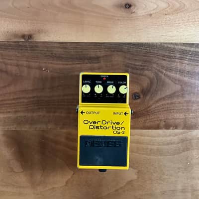 Boss OS-2 OverDrive/Distortion (Silver Label) 1990 - Present - Yellow image 1