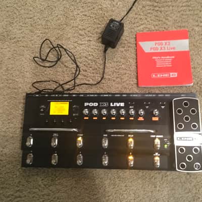 Line 6 POD X3 Live Guitar Multi-Effects Pedal with bag , manual