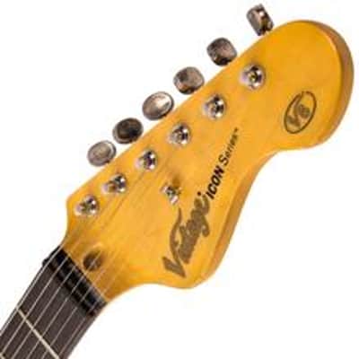 Vintage V6 ICON Electric Guitar ~ Distressed Ventura Green image 8