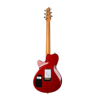 Godin (047604) DS-1 Daryl Stuermer Signature Electric Guitar - Translucent Red Flame (Demo Unit) image 3