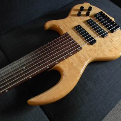 Conklin Groove Tools GT-7 - 7 String Fretless Bass Clear Hard Natural RARE! image 6