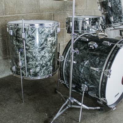 Leedy Late 50s/Early 60s 3 Piece Drum Kit (13/16/20) in Black Diamond Pearl image 8
