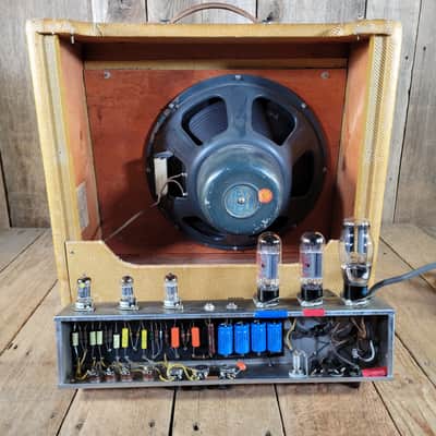 Fender Pro Amp 5D5 Tweed 1954 12AX7 Preamp vs Earlier Octal Preamp - Tweed image 21