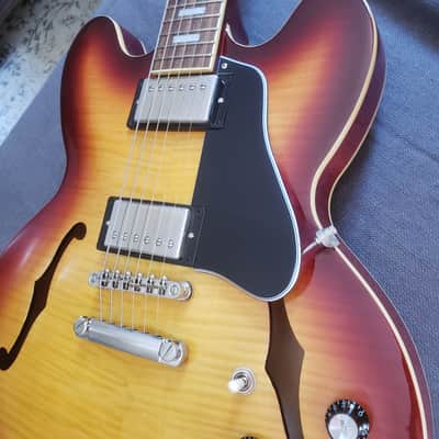 Epiphone ES-335 Figured 1G [Flame Maple /Iced Tea] | Serial No. 21021530504 image 8