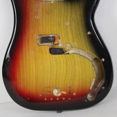 1978 Fender Precision Bass BODY Sunburst ASH Super CLEAN USA 4-Bolt Lightweight 5.2 lbs PBass 1970's Vintage image 5