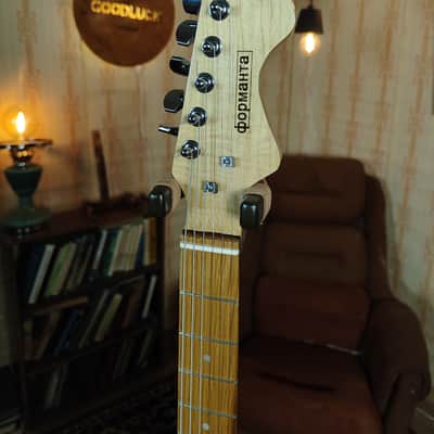 Formanta Style USSR Electric Guitar Built In Tone Bender Soviet Germanium Fuzz image 8