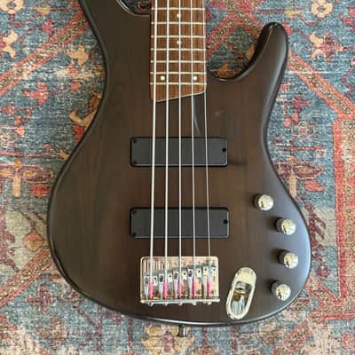 Ibanez EDB405 Ergodyne 5-String Bass Transparent Flat Black Stain image 7