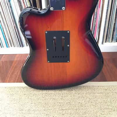 Squier Jagmaster II (2005) with hardcase. Sunburst, tortoise, alder, rosewood. image 10