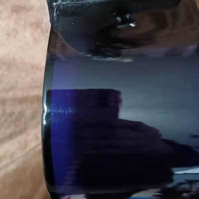FLORAL HAND-PAINTED DARK PURPLE CLASSICAL GUITAR 30" image 19