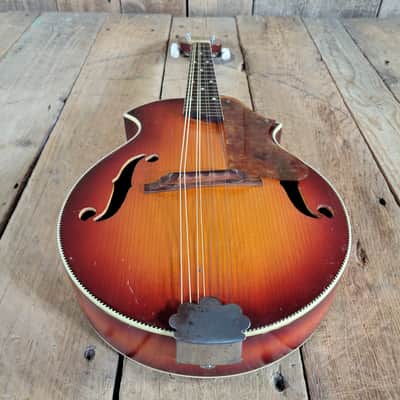 Kay 2 Point Venetian Style Mandolin 1950s with Original Case - Sunburst image 7