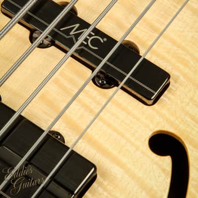2023 Warwick Custom Shop Masterbuilt Infinity Flamed Maple 5 String - Natural Transparent High Polish image 15