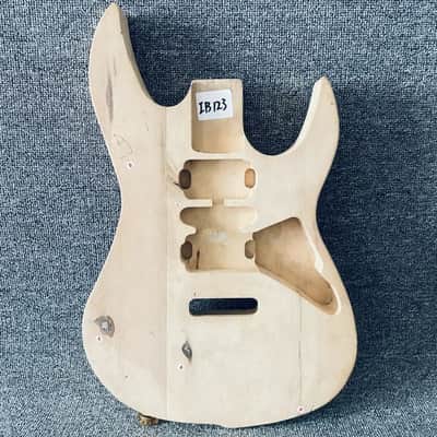 DIY Project Guitar Body Blank with HSH Routing in Natural Basswood image 1