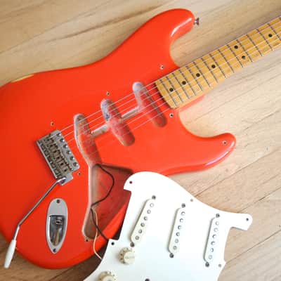 1983 Fender Stratocaster '57 Reissue Fullerton American Vintage Fiesta Red w/ohc, Hangtags image 17