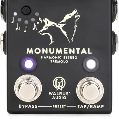 Walrus Audio Monumental Stereo Harmonic Tap Tremolo | Reverb