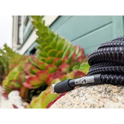 Pig Hog PCH20BKR "Black Woven" Instrument Cable, 20ft Right Angle image 4