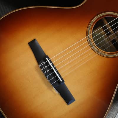 Unplayed! 2019 Taylor 712e-N 12 Fret Nylon Acoustic Guitar Sunburst + OHSC image 4