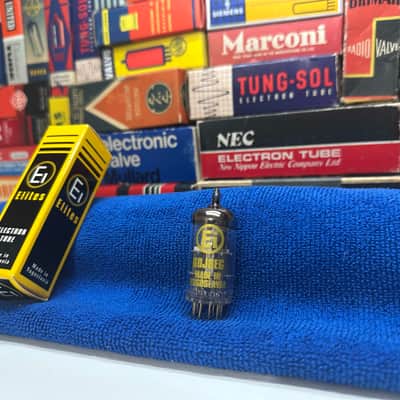 1x Vintage EiYugo SpecialGoldPin 6DJ8 ECC88 /OEBox /Grail Audiophile Warm Tone Musical Tube /Telefunken Tooling (4 classic collectibles in stock!) image 1