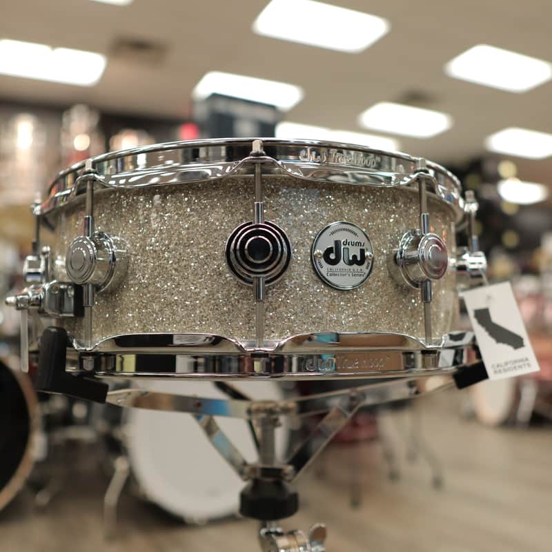 DW Collector's Series "333" Maple 5.5x14" Snare Drum (Broken Glass w/ Chrome Hardware) image 1