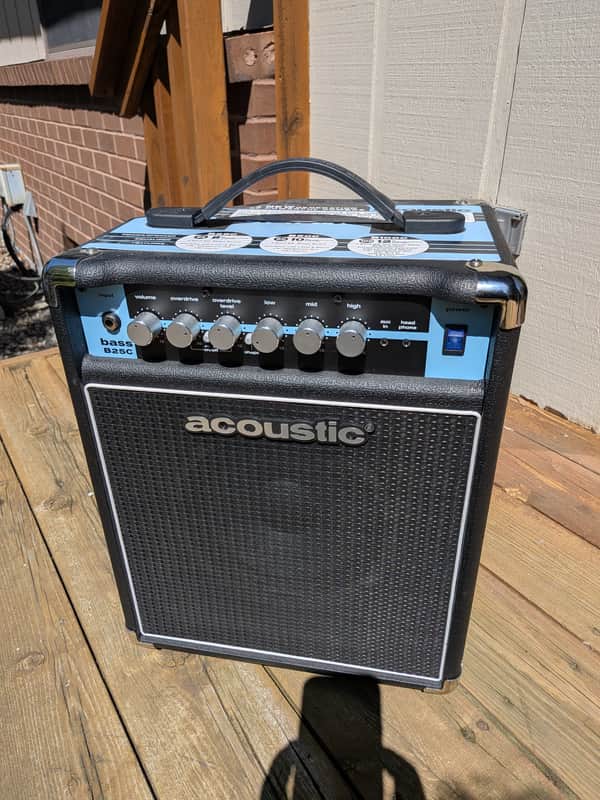 Acoustic B25C bass guitar amp, tilt back with built in fuzz/OD image 1