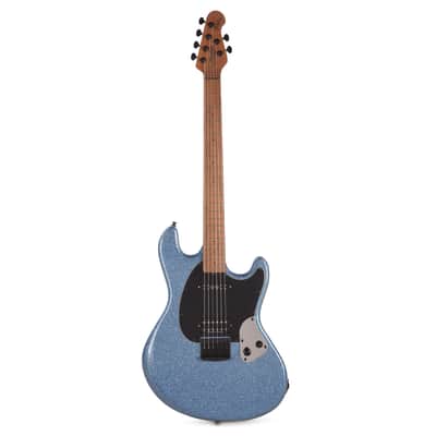 Sterling by Music Man Fluff Artist Series StingRay Guitar Amana Boat Blue image 4