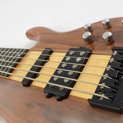 Carvin LB76 Electric 6-String Bass - Natural w/ Gig Bag - Cloudy Finish - LB-76 image 10