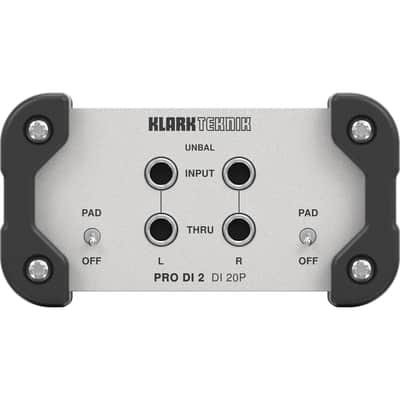 Klark Teknik DI 20P PRO DI 2 Passive Stereo DI Box with Midas Transformer and Extended Dynamic Range image 2