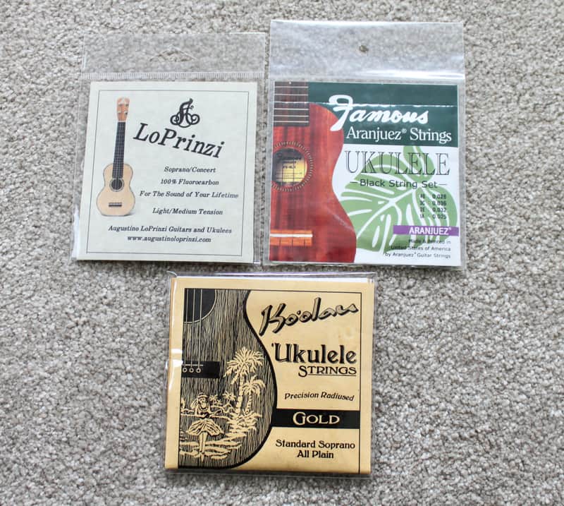 3 Sets Discontinued Hard To Find Ukulele Strings Soprano / Concert image 1