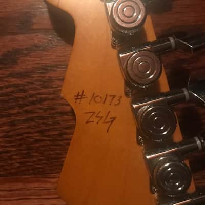 Reverend Buckshot Cream- custom leather pick guard image 4