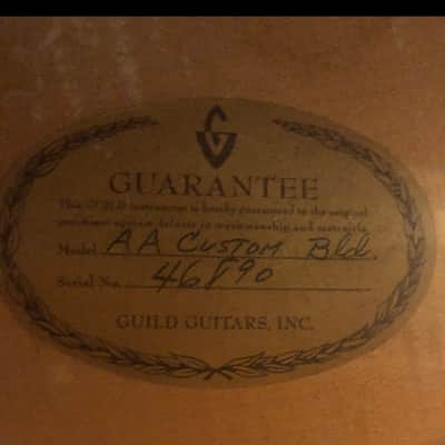 1969 Guild Artist Award 18" Custom Model C18 Blonde Archtop image 2