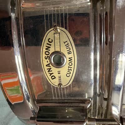 Rogers DYNA-SONIC 60’s snare drum custom built 8417 serial 60’s image 7