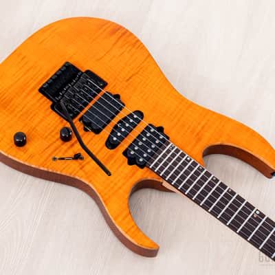 1996 Ibanez J Custom RG1508 HSH Amber Flame Top, Near-Mint w/ DiMarzio image 9