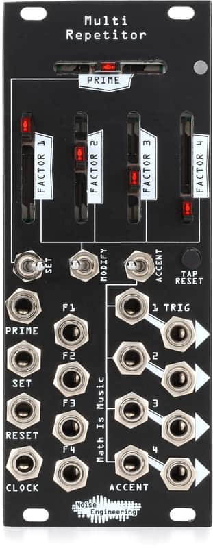 Noise Engineering Multi Repetitor 4-channel Rhythm Generator Eurorack Module (2-pack) Bundle image 1