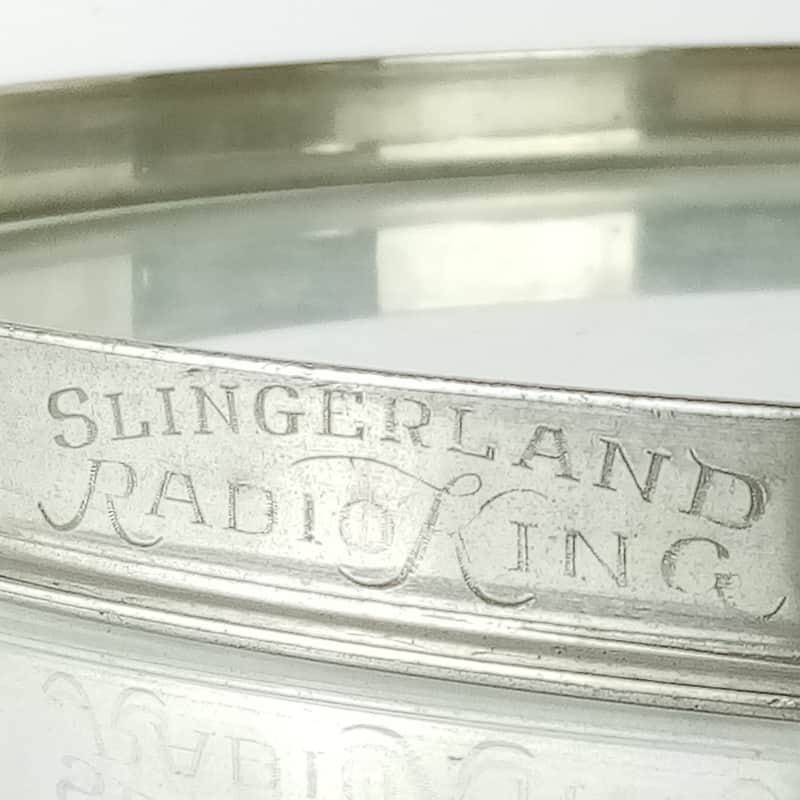 Slingerland 13"NOB Radio King ENGRAVED Single-Flange Tom Drum Batter Rim/Hoop US image 1