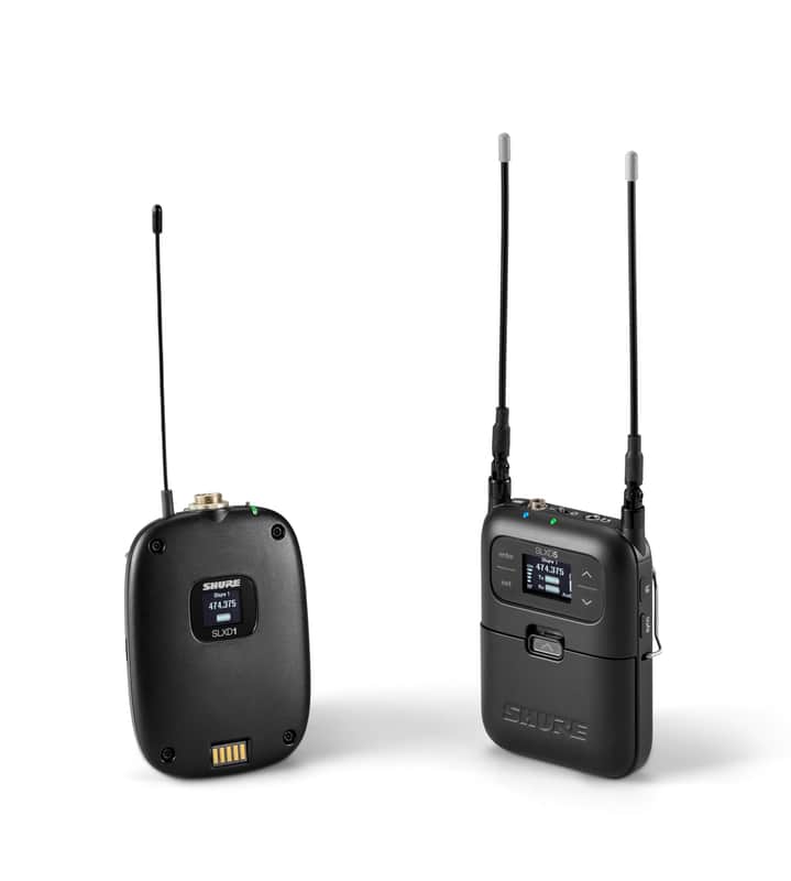 Shure SLXD15 Portable Digital Wireless Bodypack System with SLXD1 Bodypack Transmitter and SLXD5 Single-Channel Portable Receiver - Microphone/Instrument Cable Sold Separately | G58 Band (SLXD15-G58) image 1