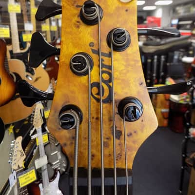 Cort Artisan Series A5 Plus SC Electric Bass w/ hardcase- Amber image 6