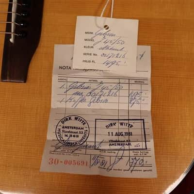 Gibson 1981 J45 /50 Natural OHSC image 9