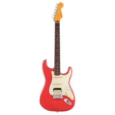 Fender American Ultra Luxe Vintage '60s Stratocaster HSS, Rosewood Fingerboard, Fiesta Red w/ Deluxe Hardshell Case image 2