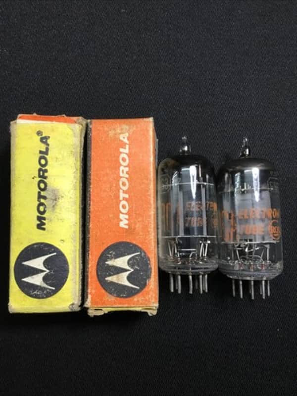 NOS PAIR MOTOROLA (RCA) 5963 Audio Amplifier VACUUM TUBES Tested USA 5.3343-D image 1