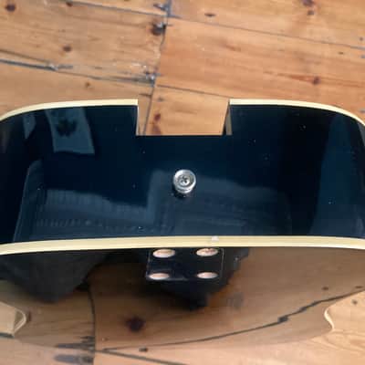 Eko E 20 Ranger VI 1970s Acoustic Guitar Body Good Condition Black image 9