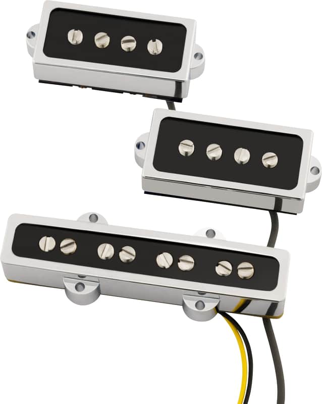 Fender Cobalt Chrome P/J Bass® Pickup Set image 1