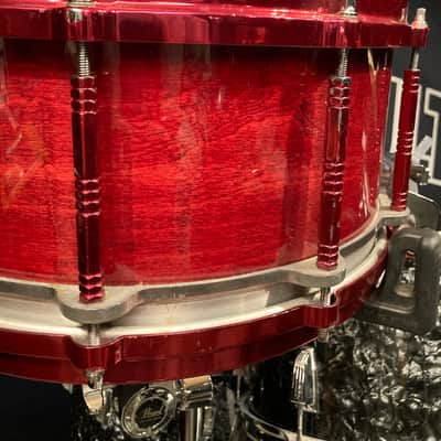 Tommy Lee's Motley Crue "Girls, Girls, Girls" Tour Pearl Free Floating Snare Drum. SIGNED! image 12