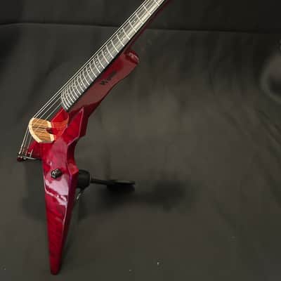 Wood 5 String Fretted Custom Viper - Custom Deep Red Pattern Finish image 13