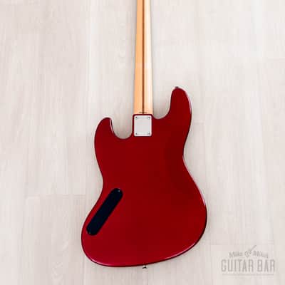 2011 Fender Aerodyne Jazz Bass AJB-DX Candy Apple Red PJ, Japan MIJ image 3