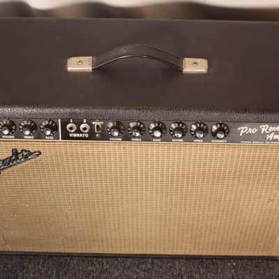 Fender Black Panel Pro Reverb Amp Blackface 2x12" Tube Guitar Combo Amp vintage 1967  LOCAL PICKUP ONLY image 5
