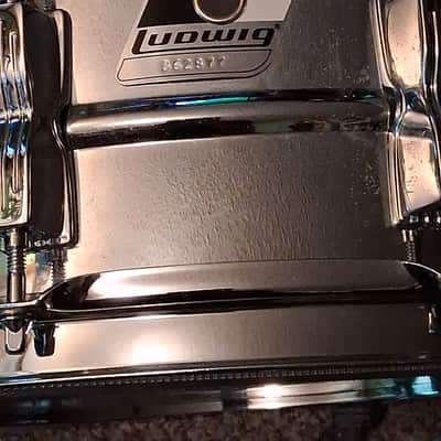 Ludwig Black and white logo 1980s - Chrome image 2