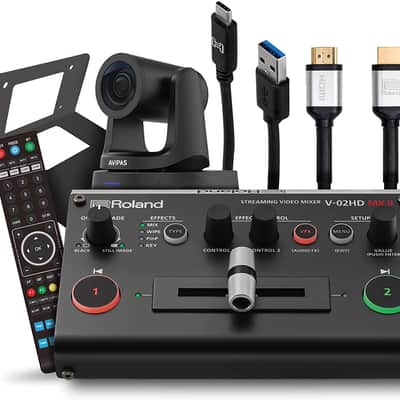 Roland PTZ Single Camera Bundle w/ Headphones image 2