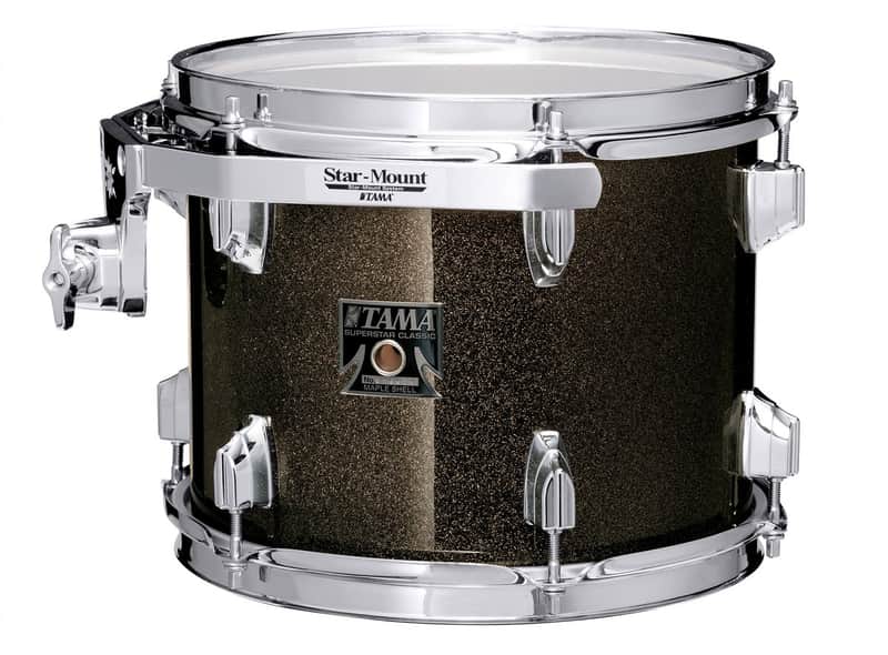 Tama 1B-CKT12R-MGD Superstar Classic Rack Tom 12 - Midnight Gold Sparkle – B-Stock image 1